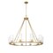 Z-Lite Titus 10 Light Chandelier, 46in. W x 28in. H, Modern Gold 826-10MGLD - alternate 4